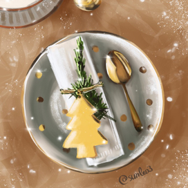 Новогодняя сервировка