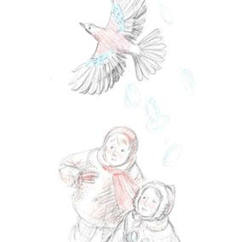 Евгений Шварц "Первоклассница", иллюстрация