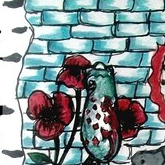 Красный и бирюзовый