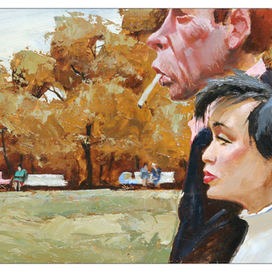 прогулка в парке (двое)