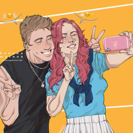 Иллюстрация по мотивам игры «Клуб Романтики»