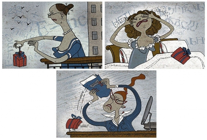 Серия иллюстраций для журнала TimeOut, Москва