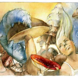 Синяя гусеница дает совет