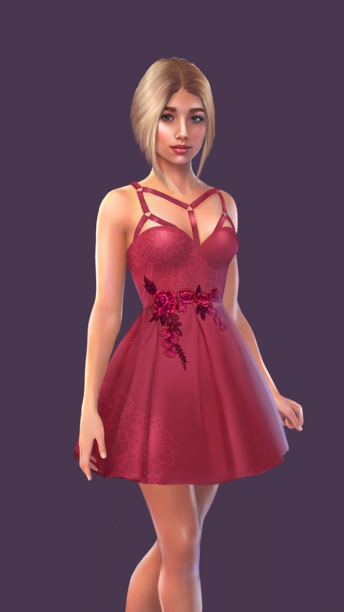 Визуальная новелла персонаж