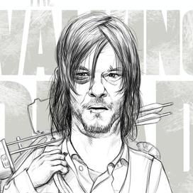 Caricature. Daryl Dixon