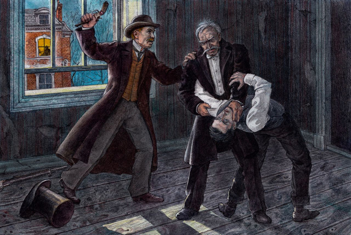 Илл. к книге Артура Конан Дойля "Возвращение Шерлока Холмса"