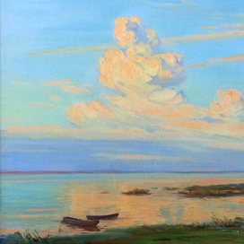 Вечер на Волге