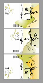 Обложки к сборнику сочинений Хармса, трехтомник