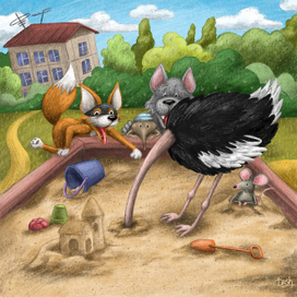 Украли страусеночка