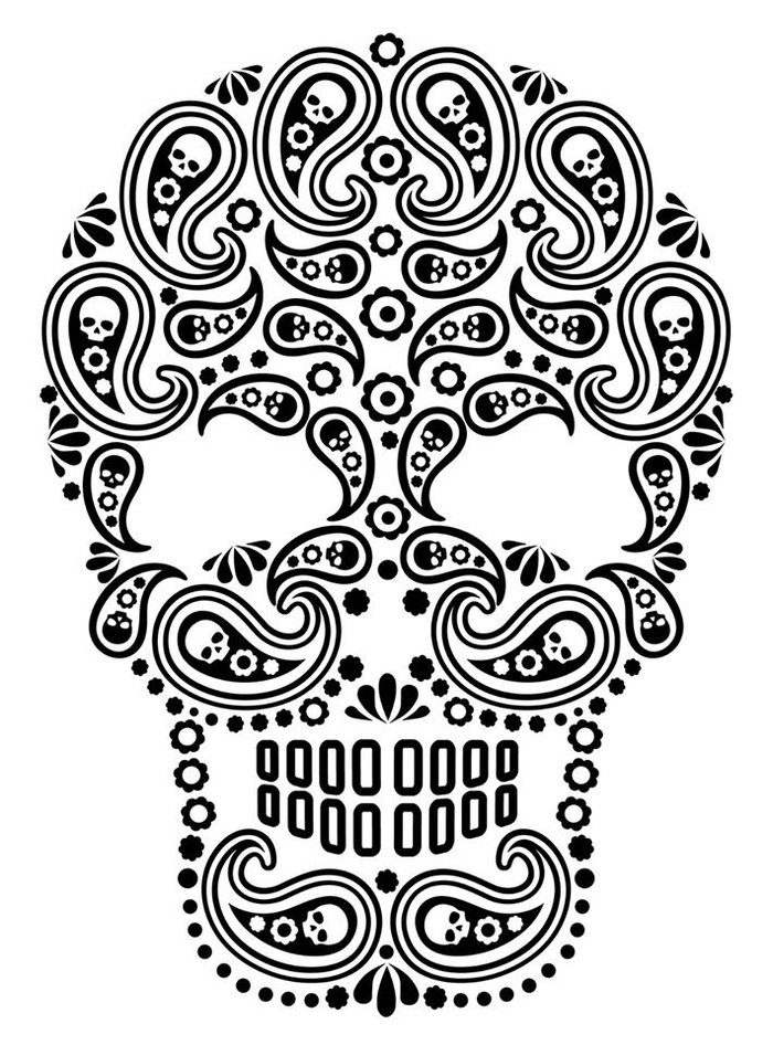 череп из пейсли-бута