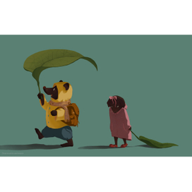 Папа задумал веселую прогулку