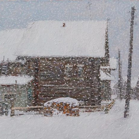 Снегопад в Кимже