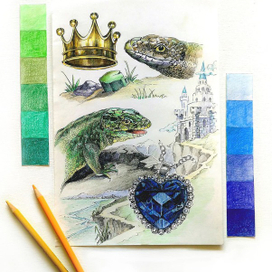 Иллюстрация к сказке "Колдовской сапфир"