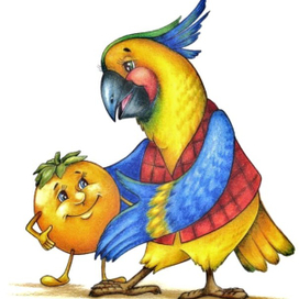 Хурма и какаду