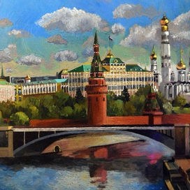 Вид на Московский Кремль