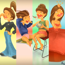 Дизайн персонажа - капризная девчонка