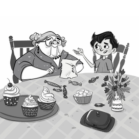 Иллюстрация к книге "Лапы, камера, мотор!"