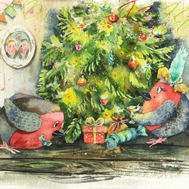 Новый год снегириков 