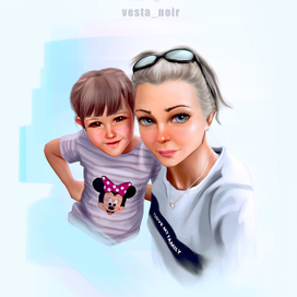 портрет по фотографии в моем стиле