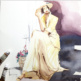 Дама в шляпе