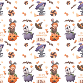 pattern halloween cute illustration