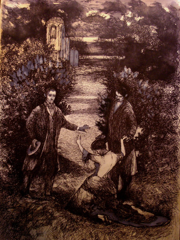 Сцена в Павловске,объяснение в ночи.