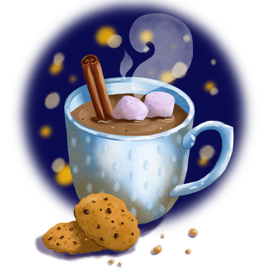 Какао с корицей