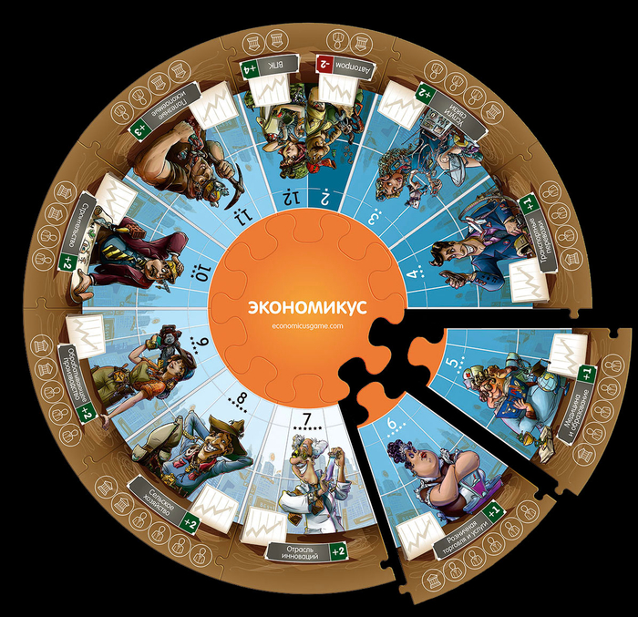 Персонажи для настольной игры Экономикус