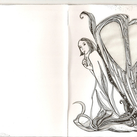 открытка&quot;Тайна&quot;.обложка.в сердце видна в сложенном виде внутренняя страница