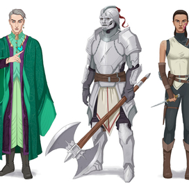 концепт персонажей