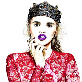 Красное кружево