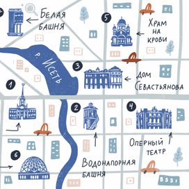 Карта Екатеринбурга