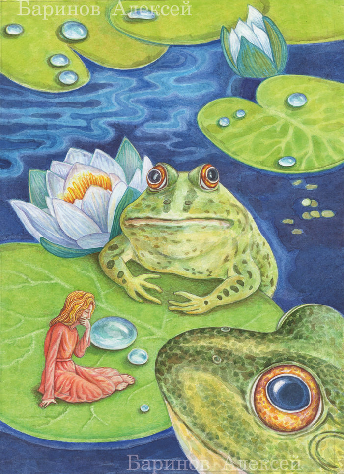 Иллюстрация к сказке Г.Х.Андерсена" Дюймовочка"