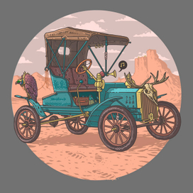 Классические автомобили 20-ого века.