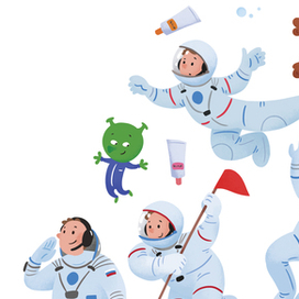 Космонавты