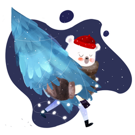 папа и елка