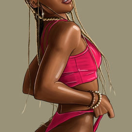 Девушка на спорте