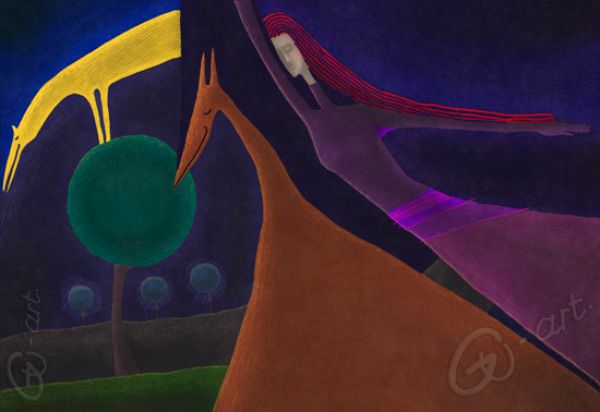 Собака-луна...