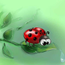 прикольная божья коровка