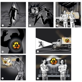 Раскадровка для рекламного ролика про вывоз мусора