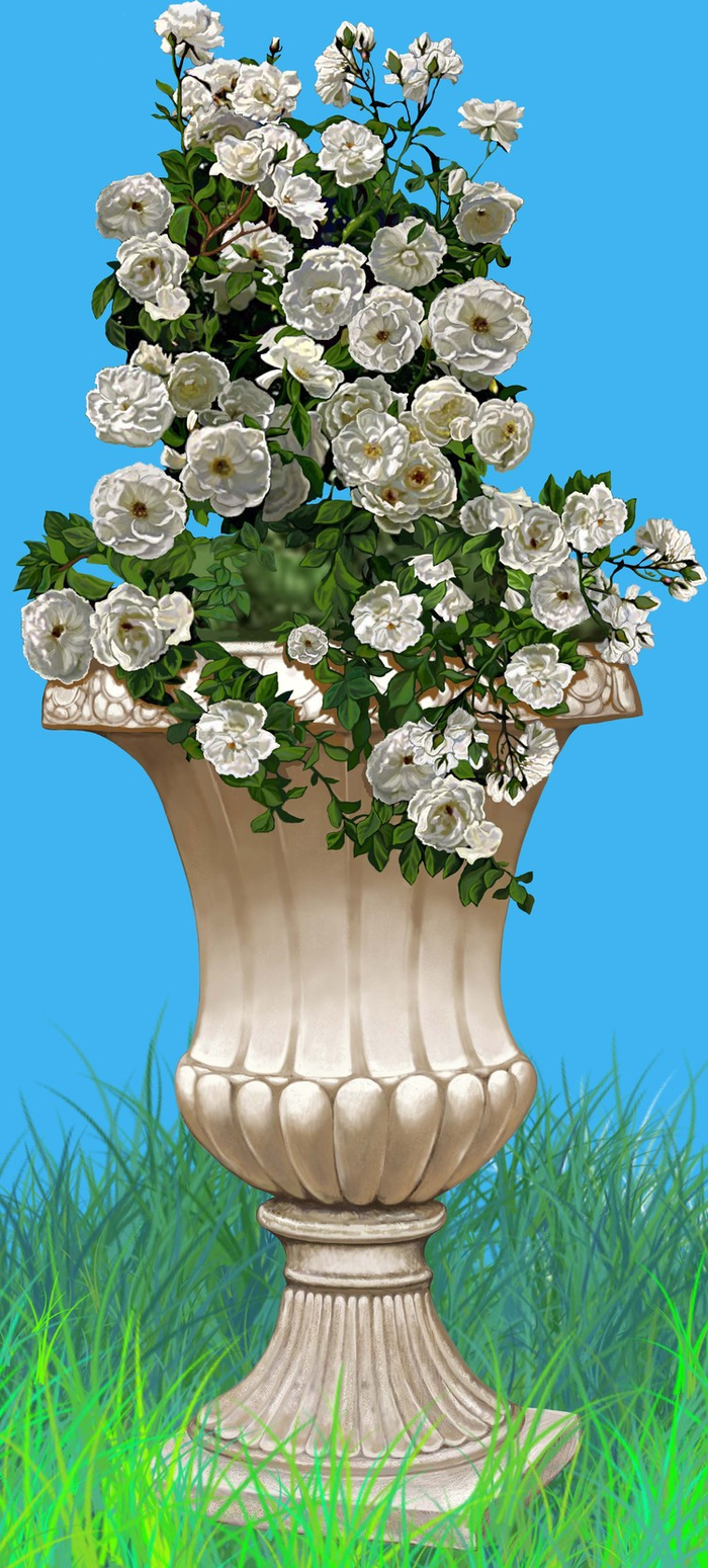 Ваза с цветами