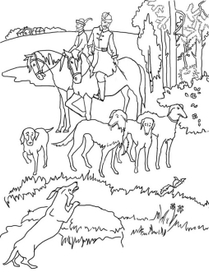 раскраска "Такса Алиса"