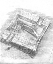 папиросные окурки в пепельнице