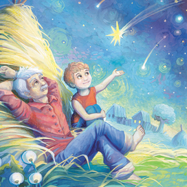 Иллюстрация к стихотворению А.И. Сусловой  "Летняя ночь"