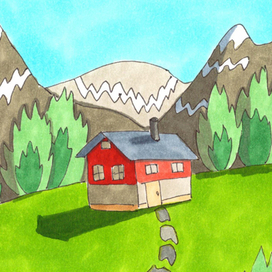 домик в горах