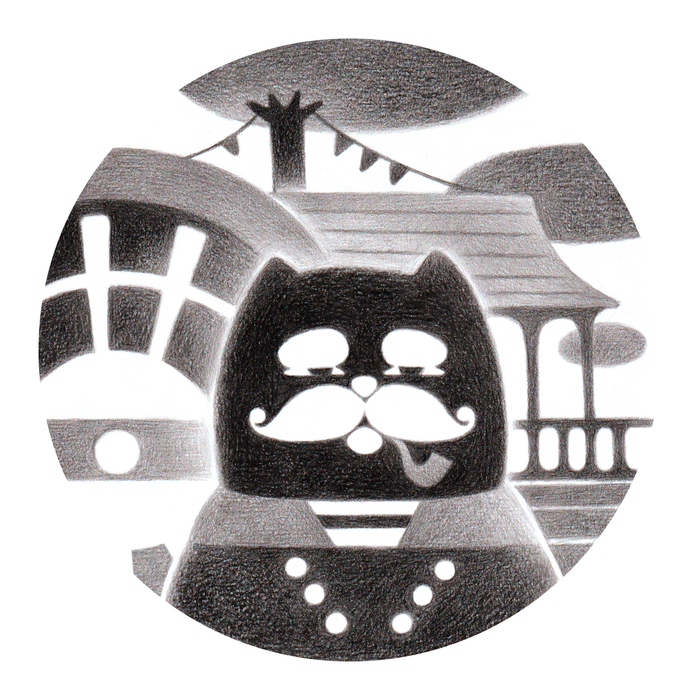 Vintage cats. Sailor.