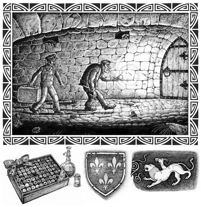 Тайный ход в парижских катакомбах. 