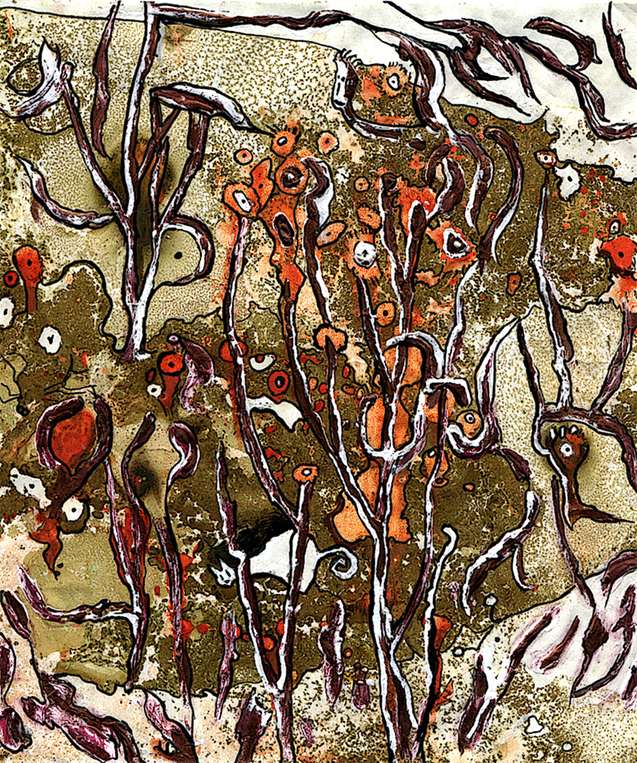 Кошка в папоротнике