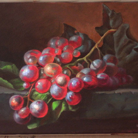 Виноград 20X30 см холст, масло ( копия с картины Алексея Антонова)