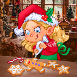 Автопортрет с новогодним настроением)